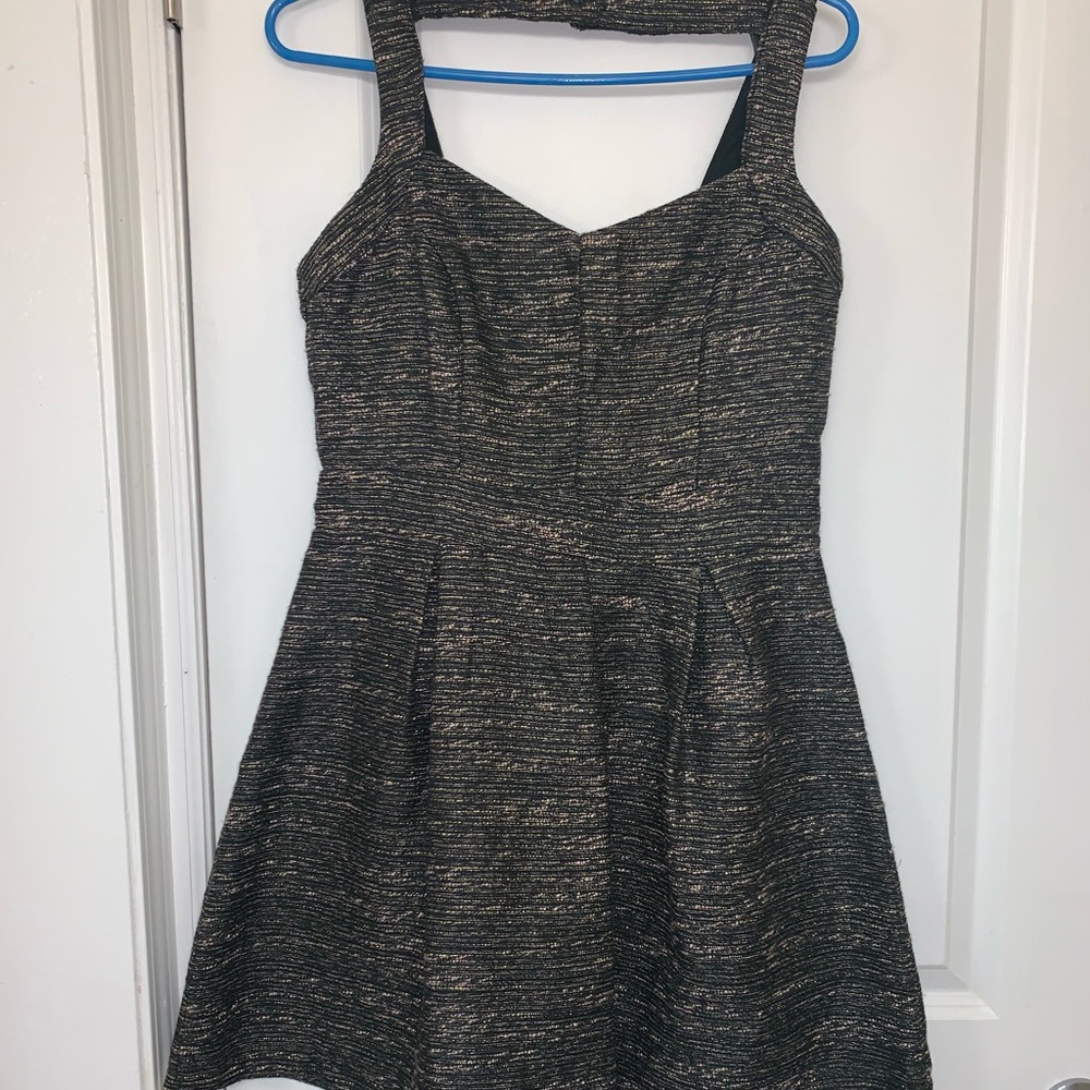Sparkly gold and black dress